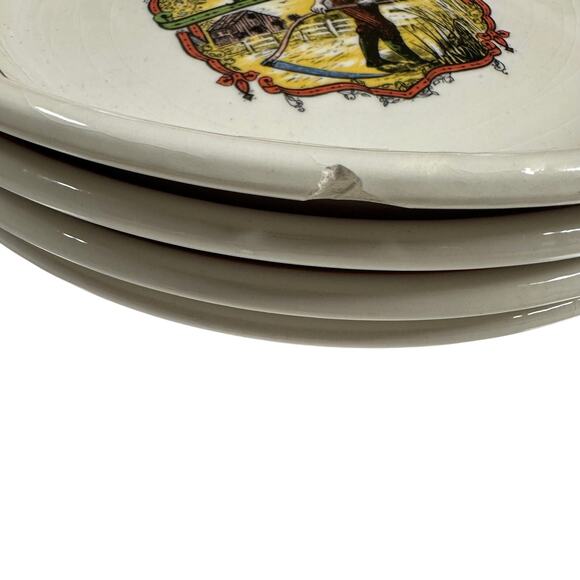 Ironstone Tableware Made in Italy Pasta Serving Plates Set of 5 Good Condition - Picture 3 of 8